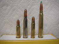 300 GNR, 30 GNR, 307 GNR, 310 GNR_small A group of bullets sitting on top of a table.