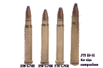 338-350-378-375_small A group of four bullet casings with different sizes.