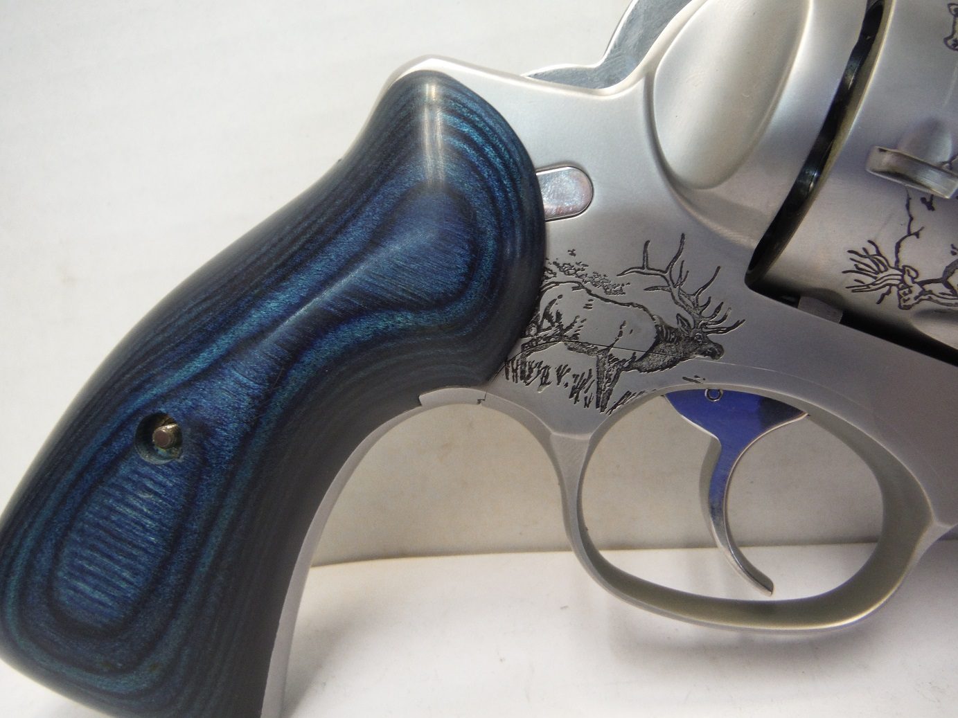 A close up of the side of a gun