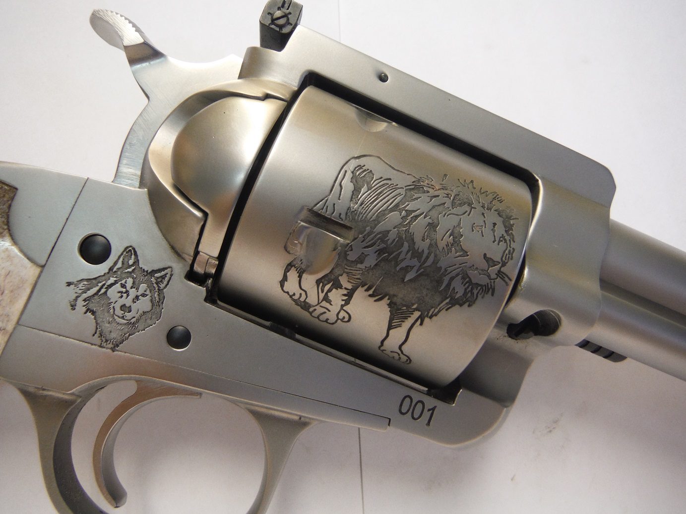 A close up of the top part of a gun