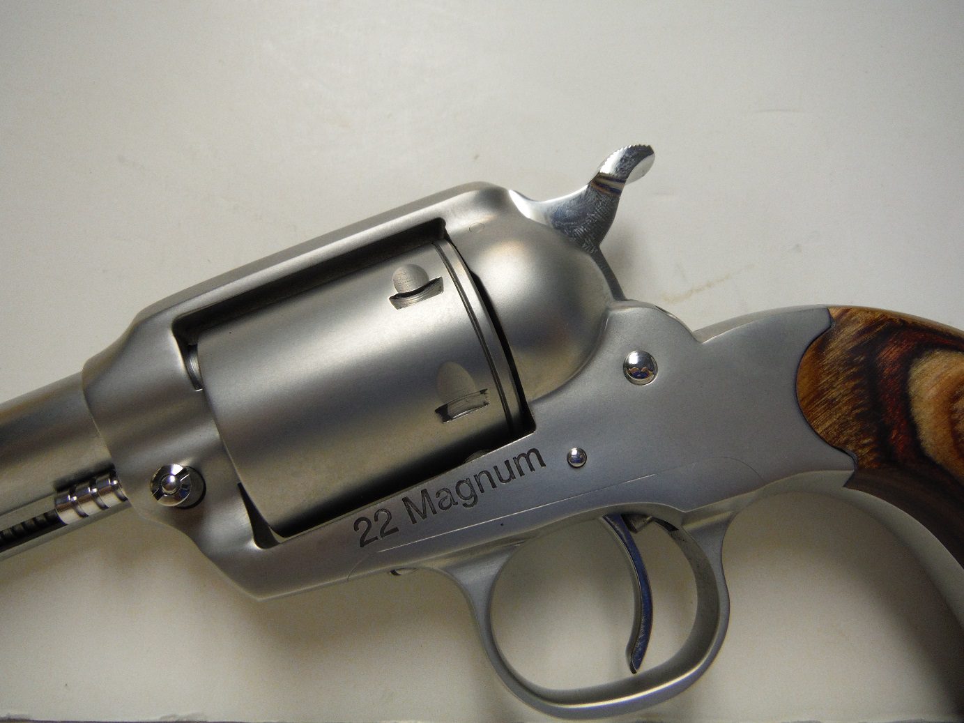 A close up of the top of a gun
