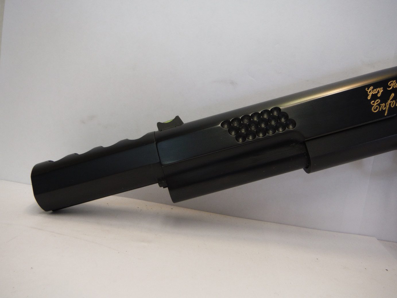 A black pen with numbers on it