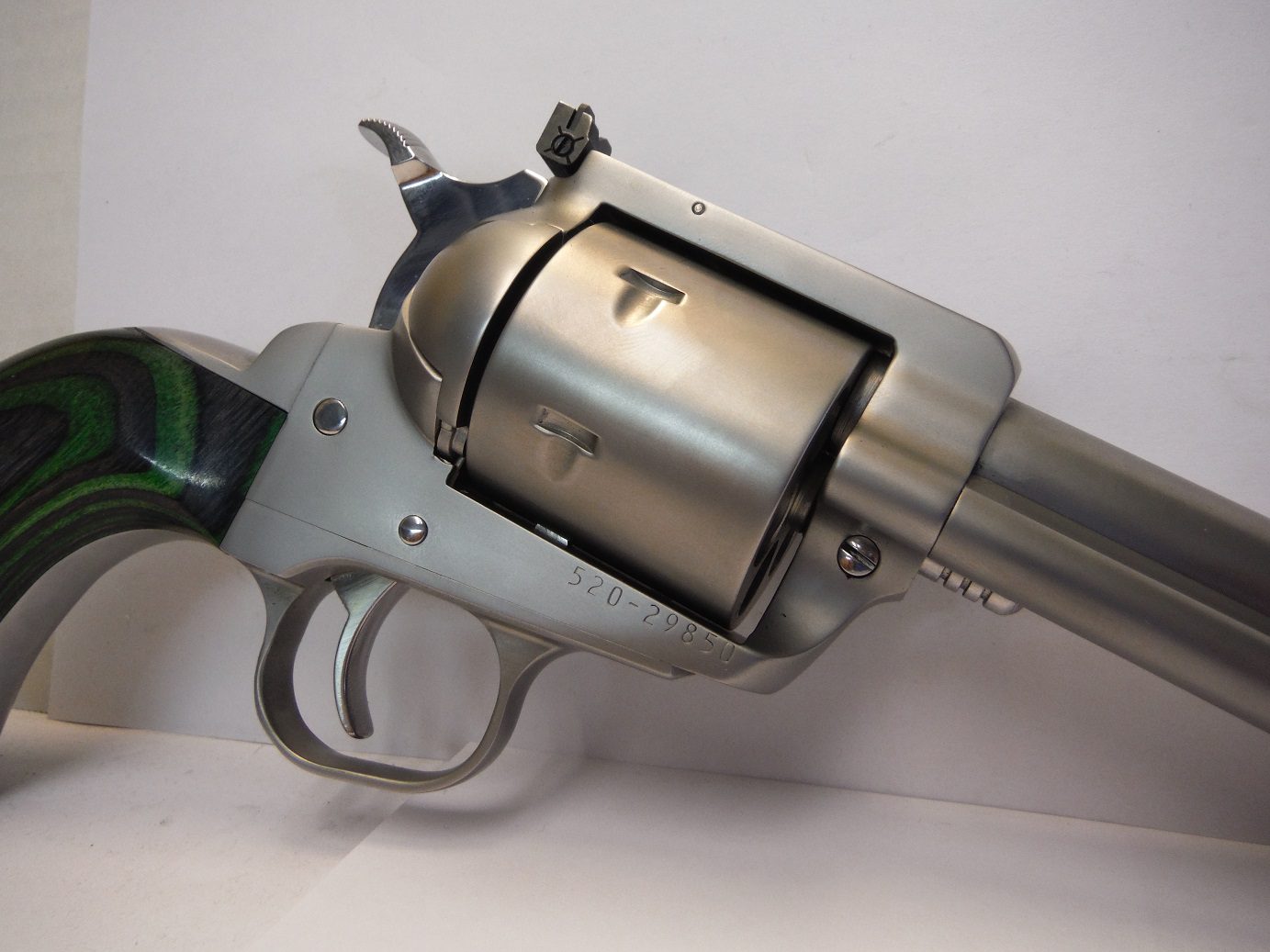 A close up of the barrel on a gun
