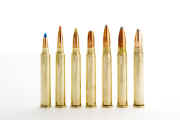 newcartridges257-378_small A row of rifle cartridges with different types of bullets.