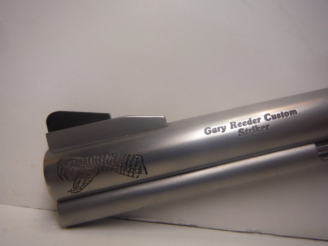 A close up of the side of a pen